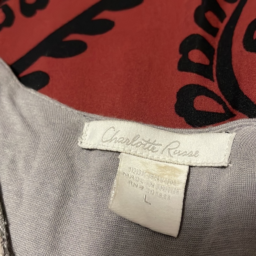 Charlotte Russe grey dress (L) - Picture 3 of 4